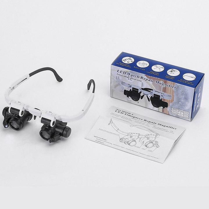 OptiSight | HD Læsebrille med LED-belysning og udskiftelige linser Nuvenci.dk