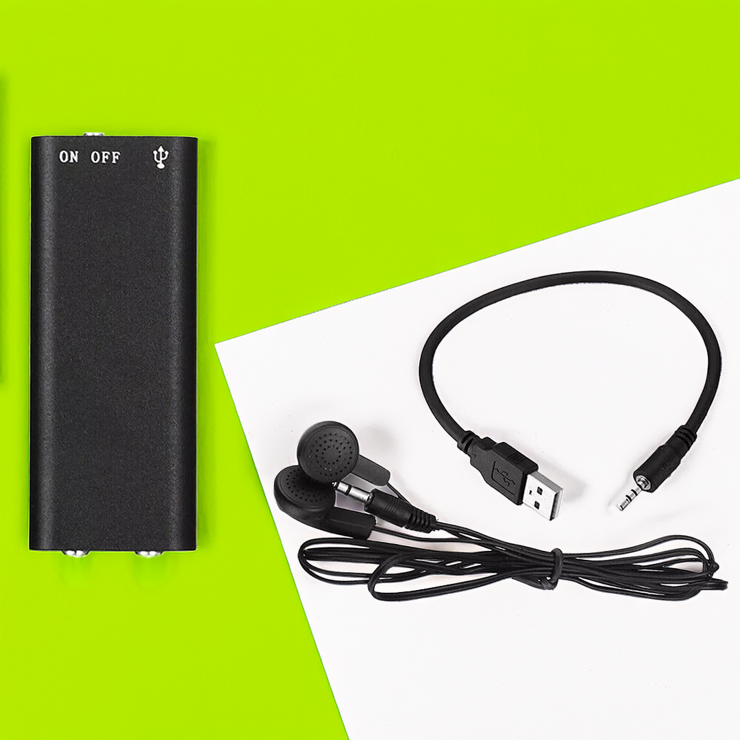 VoiceNote | Mini dictaphone avec activation vocale & batterie de 96 heures