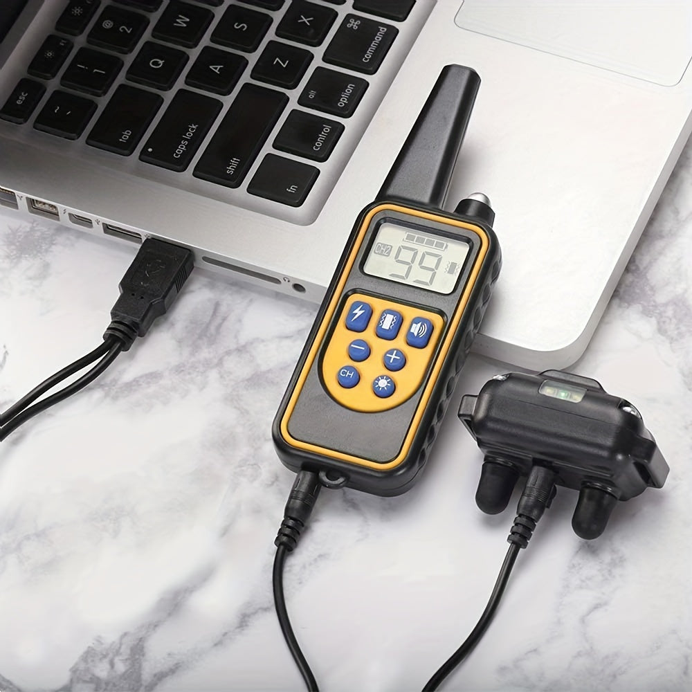 PawTrainer | USB-Opladeligt Hundehalsbånd med LED og Vibration Nuvenci.dk