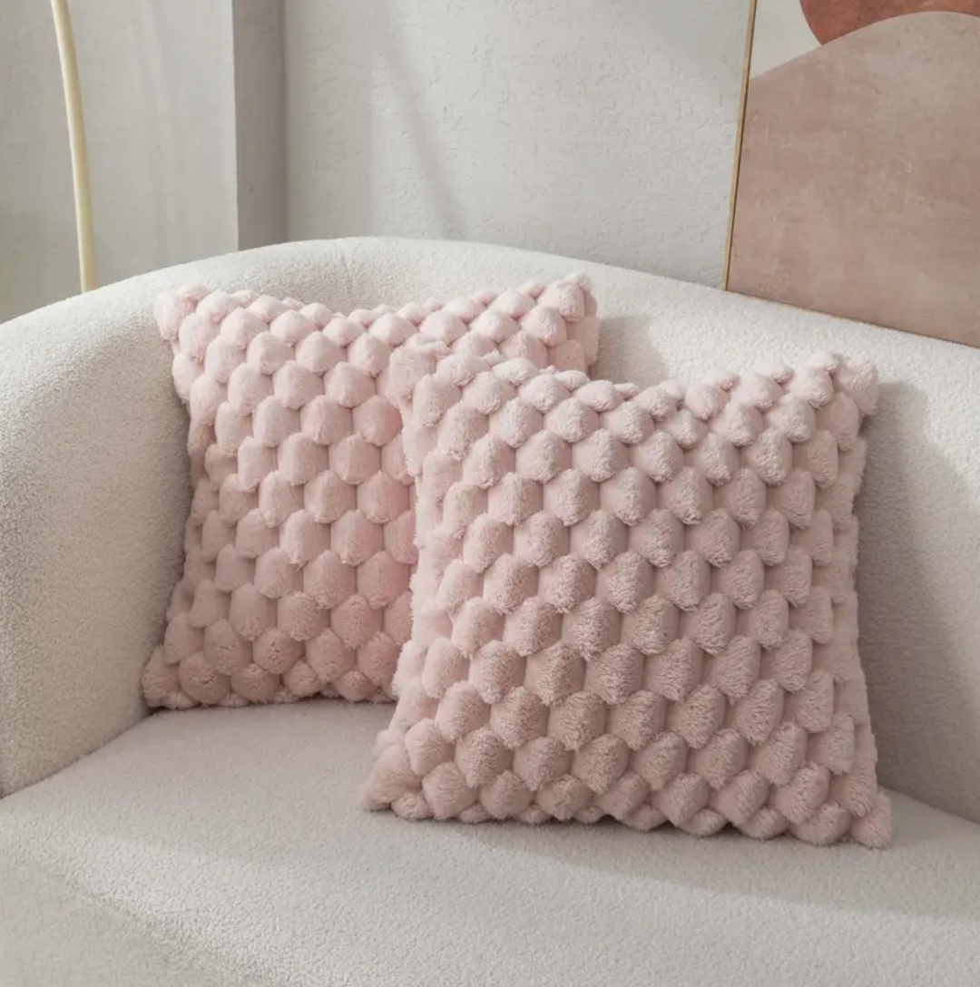 PillowCloud | Blødt pude med fluffy pudeovertræk Rosa Nuvenci.dk