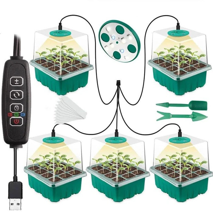 PlantJoy | Indendørs Mini-Gartneri med Belysning B Nuvenci.dk