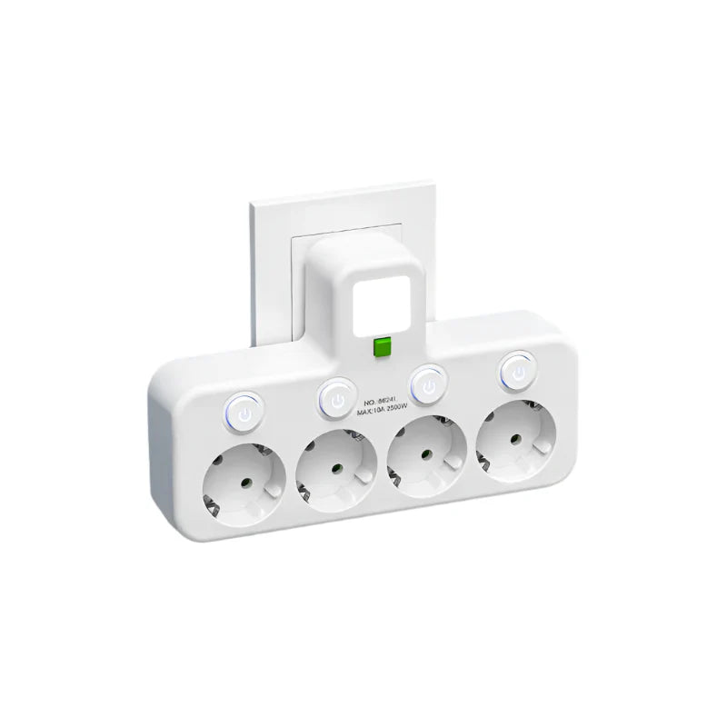 Powerlynk - Vægmonteret Stikdåse Med Usb Hvid Nuvenci.dk