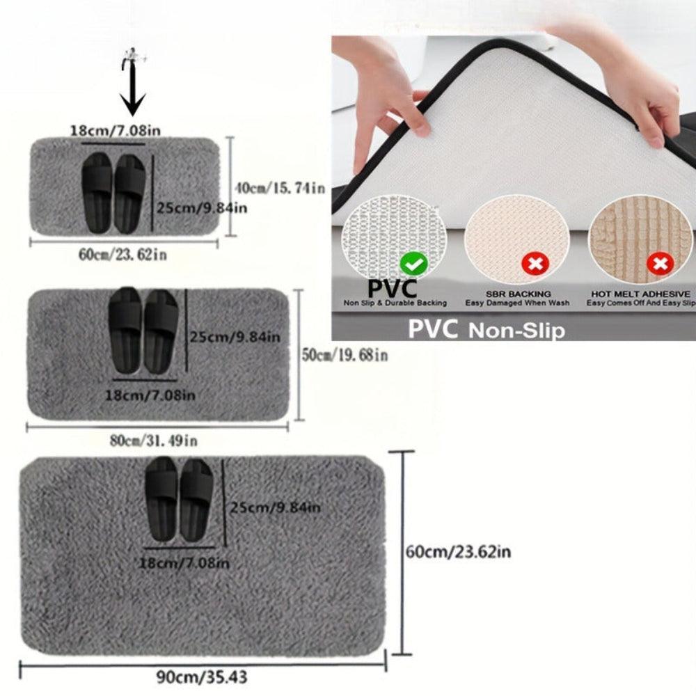 DryLuxe | Csúszásgátló és nedvszívó fürdőszobai szőnyeg a maximális kényelemért