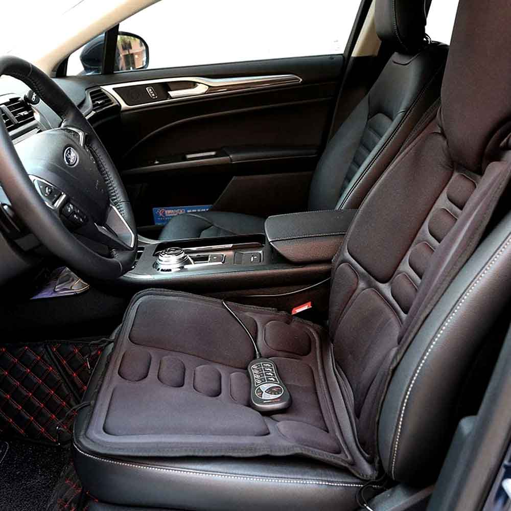 PulseRelief | Massagestolspude – Transportabel Massage overalt Sort Nuvenci.dk