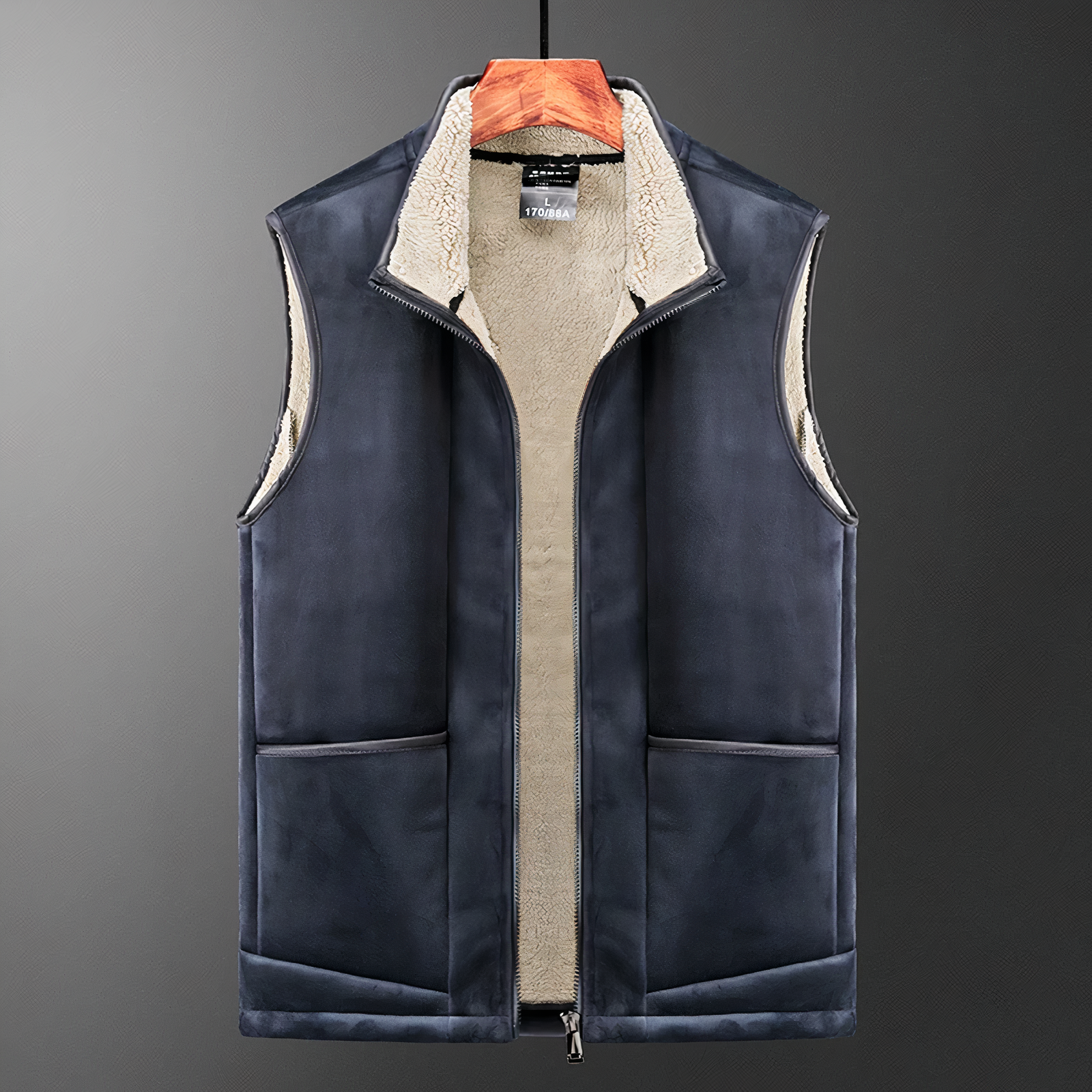 PureFit | Eksklusiv Cashmere-vest for Raffineret Stil | Herre Grå Nuvenci.dk