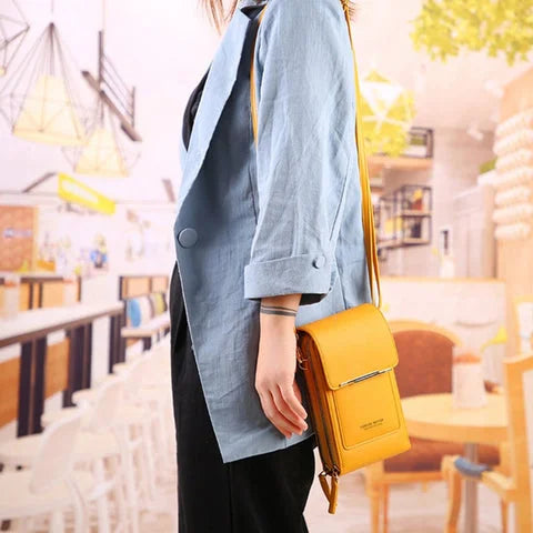 Rachel | Moderne Design med RFID-Beskyttelse Gul Nuvenci.dk