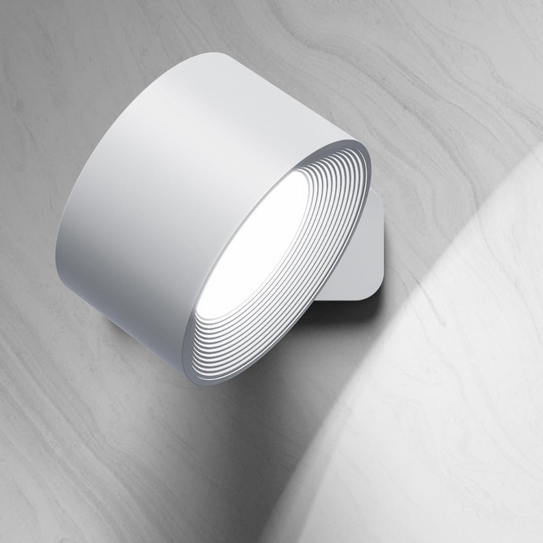 RadiantGlow | Trådløs Væglampe – Fleksibel Hyggebelysning Hvid Nuvenci.dk