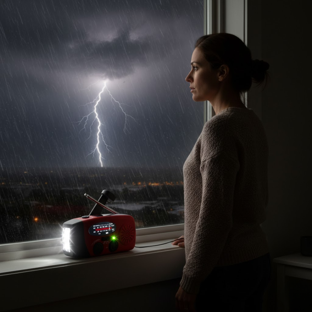 ReadyWave | Nødradio med håndsving og solpanel Nuvenci.dk