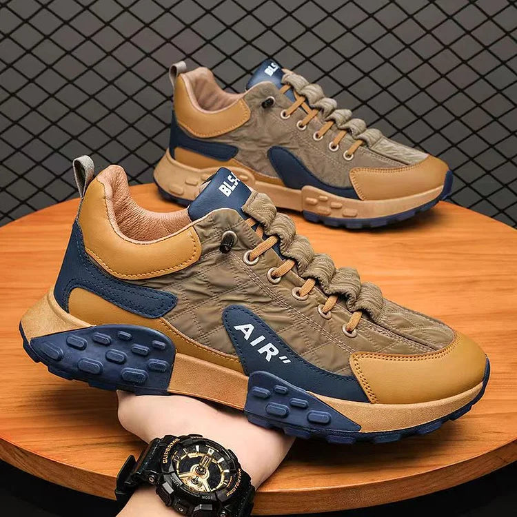 Ruben | Sneakers til Mænd – Stabilitet og Smertefri Gang Brun Nuvenci.dk