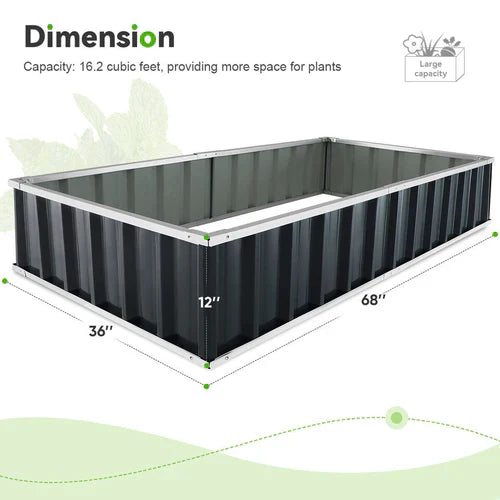 GrowBox | Robust højbede i stål til grøntsager & blomster
