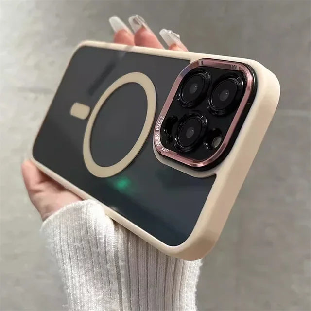 SafeGuardCase | Stødsikkert Magnetisk iPhone-cover for Maksimal Beskyttelse Lyserød Nuvenci.dk