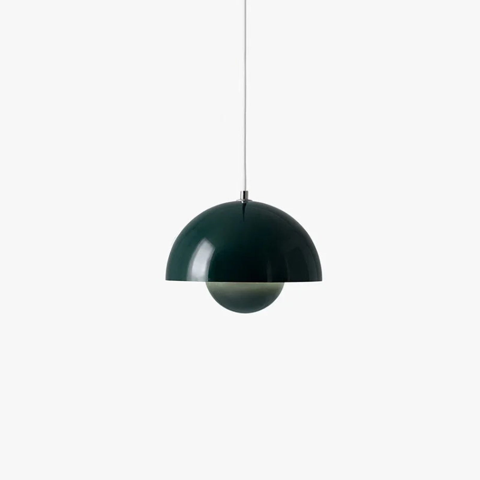 ScandiPetal | Elegant Pendellampe med floral note Mørkegrøn Nuvenci.dk