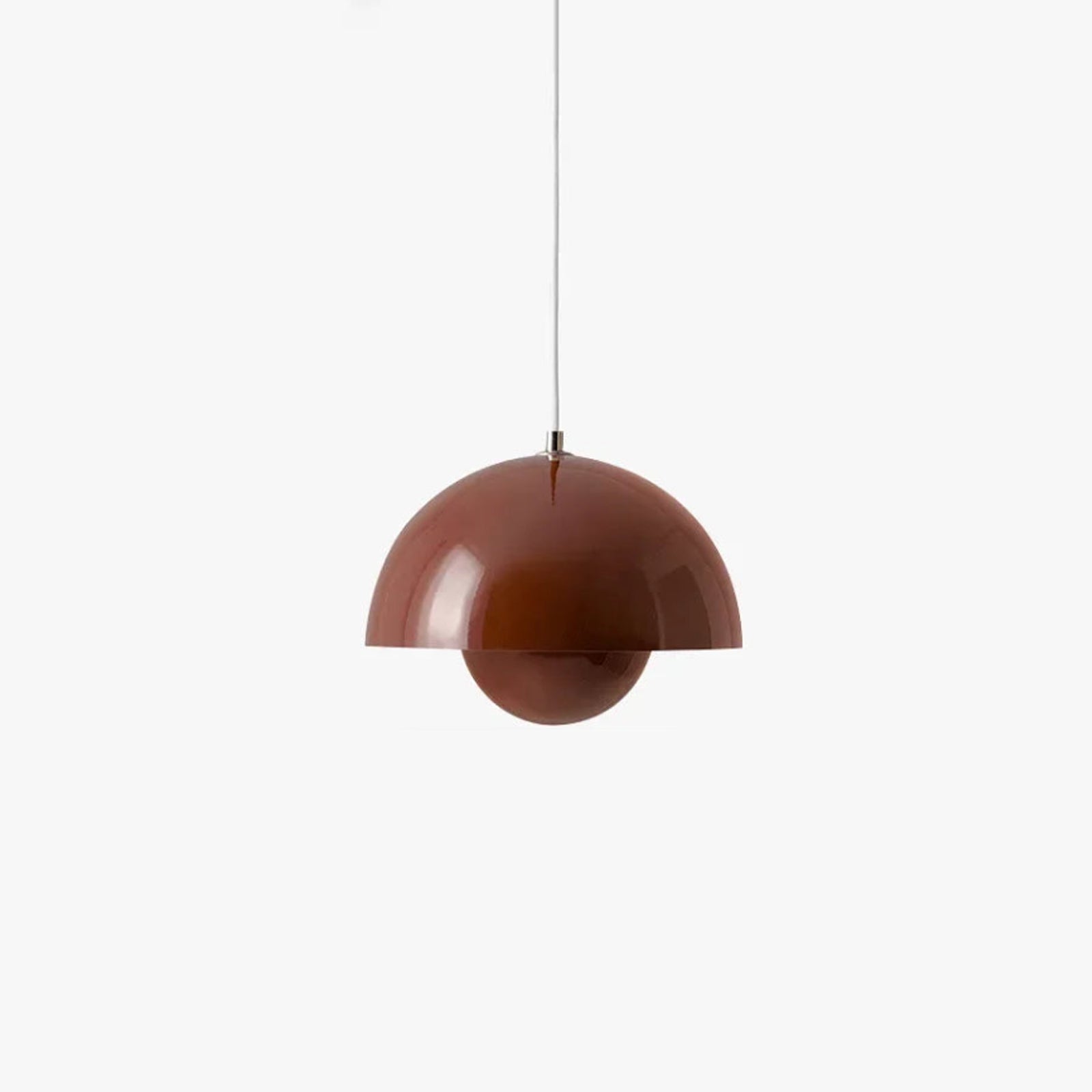 ScandiPetal | Elegant Pendellampe med floral note Rød Nuvenci.dk