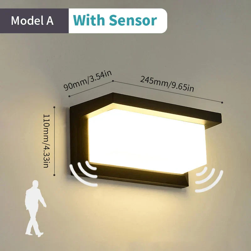 SenseGlow | Intelligent LED Væglampe med bevægelsessensor Nuvenci.dk