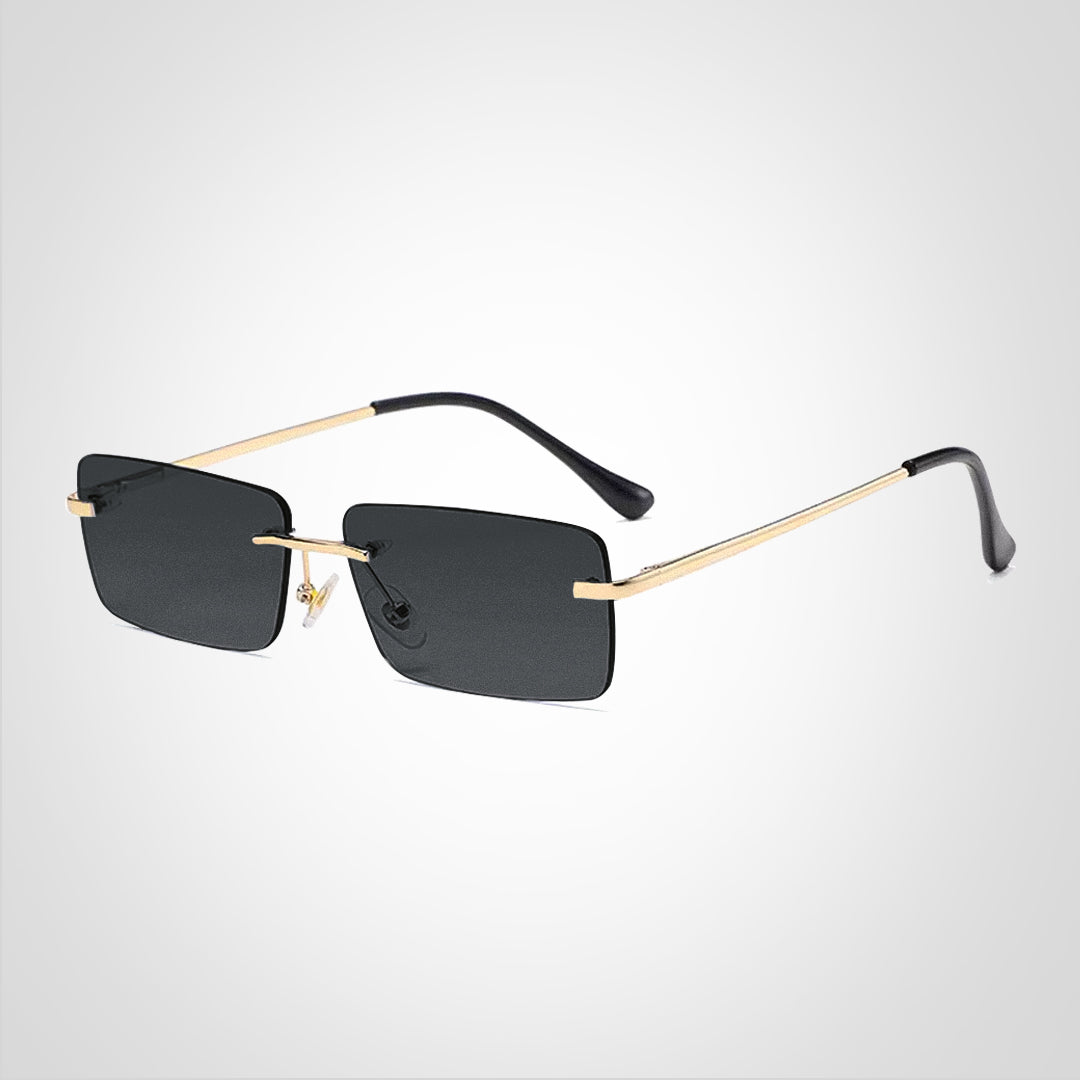 ShadeGuard | Solbrille – Elegance til Hverdag og Eventyr Guldramme sort linse Nuvenci.dk