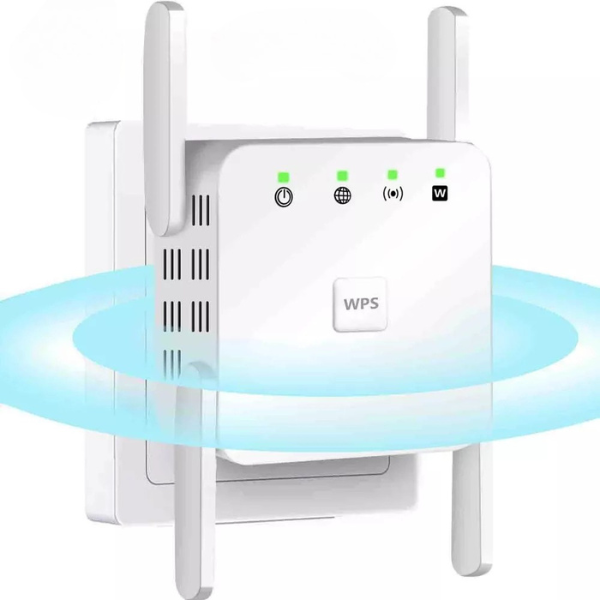 SignalBoost | 5G WiFi Repeater med 1200Mbps & 4 Antenner Nuvenci.dk