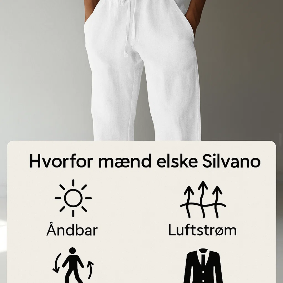 Silvano | Hørbukser til mænd - luftige og stilfulde Nuvenci.dk