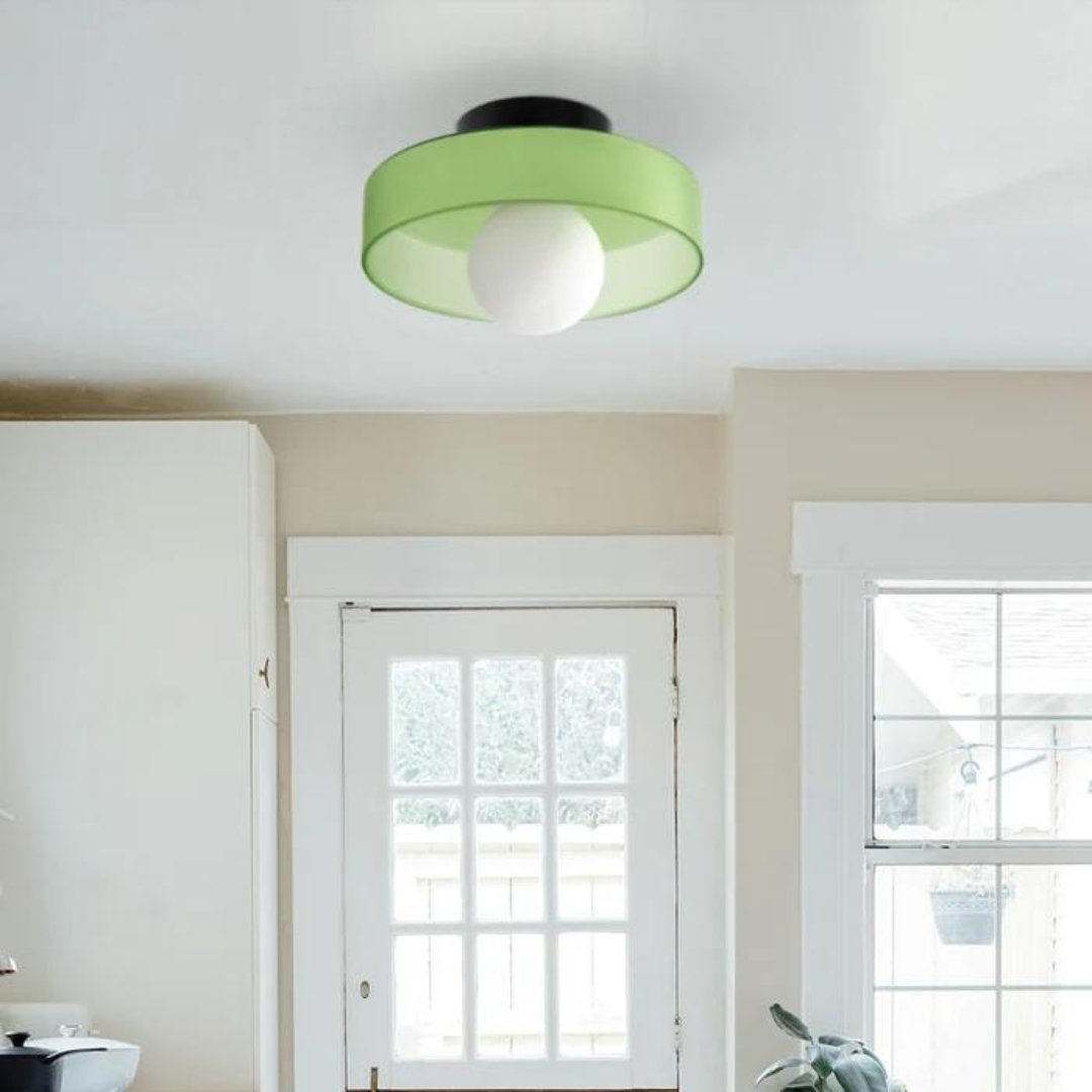 SkyLumi | Rund Loftlampe med Stilfuld Funktionalitet Nuvenci.dk