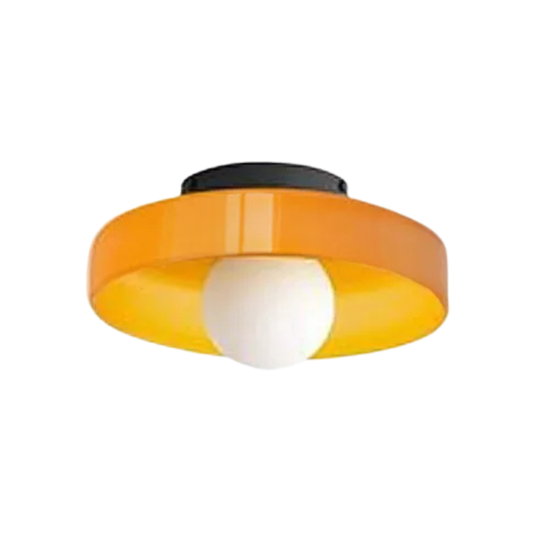 SkyLumi | Rund Loftlampe med Stilfuld Funktionalitet Orange Nuvenci.dk