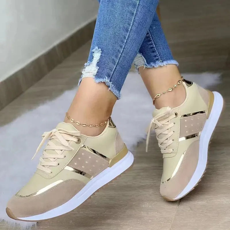 Sloane | Ortopædiske lette vandresko | Dame Beige Nuvenci.dk