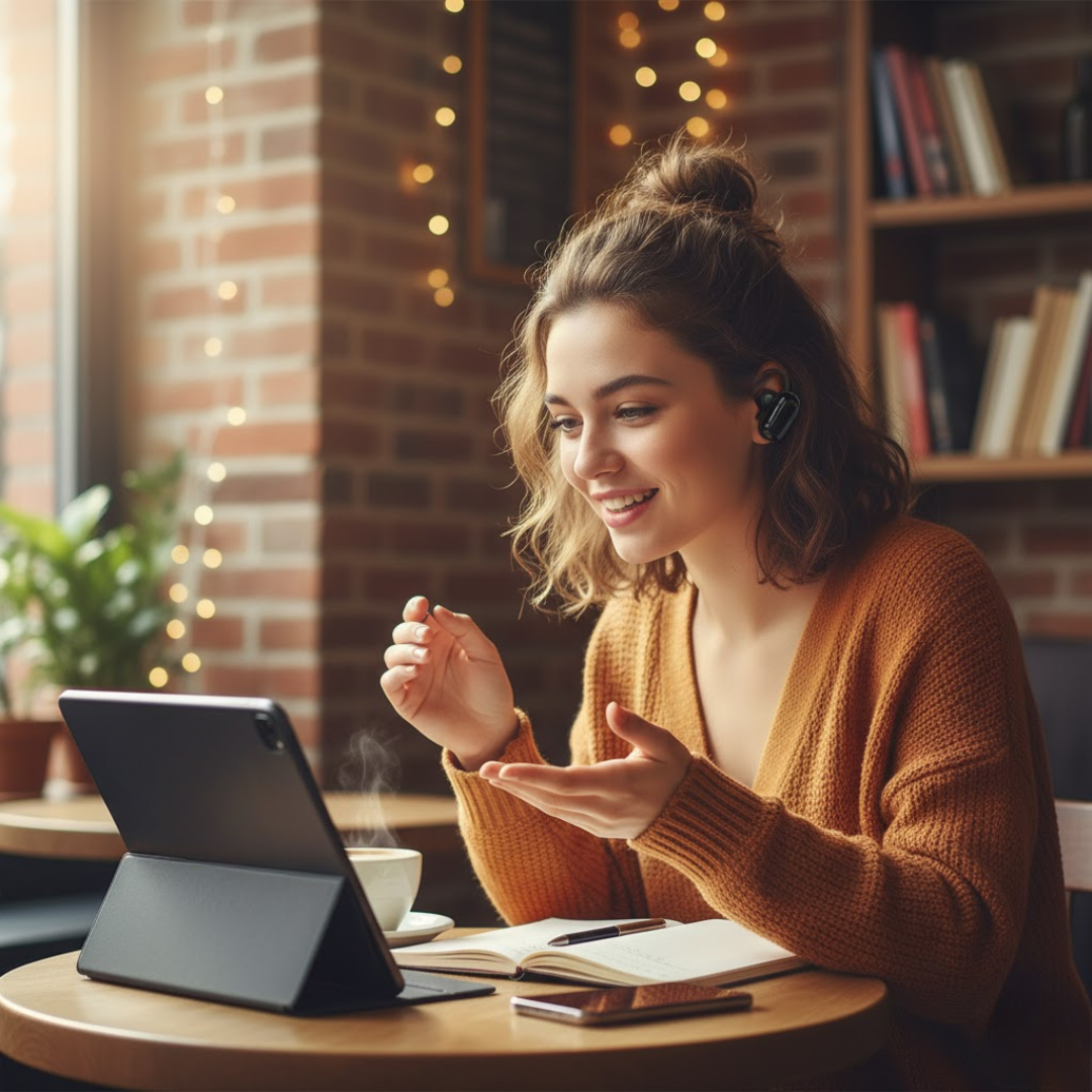 SmartSpeak | AI Translator Earbuds Realtidsoversættelse, problemfri kommunikation Nuvenci.dk