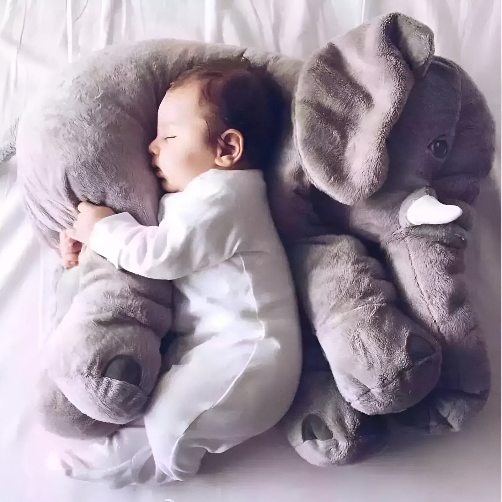SnugBuddy | Blød elefant-krammepude til babyer Nuvenci.dk