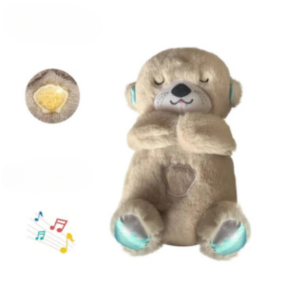 SnuggleGlow | Søvnven til Småbørn – Blide Melodier Otter Mørkebrun Nuvenci.dk