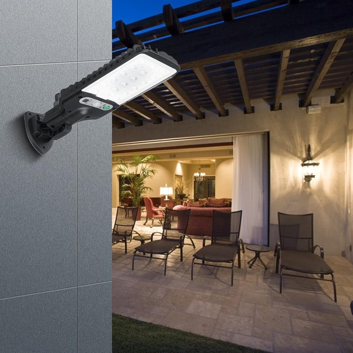 SolaraBeam | Solenergi Udendørslampe med Bevægelsessensor Nuvenci.dk