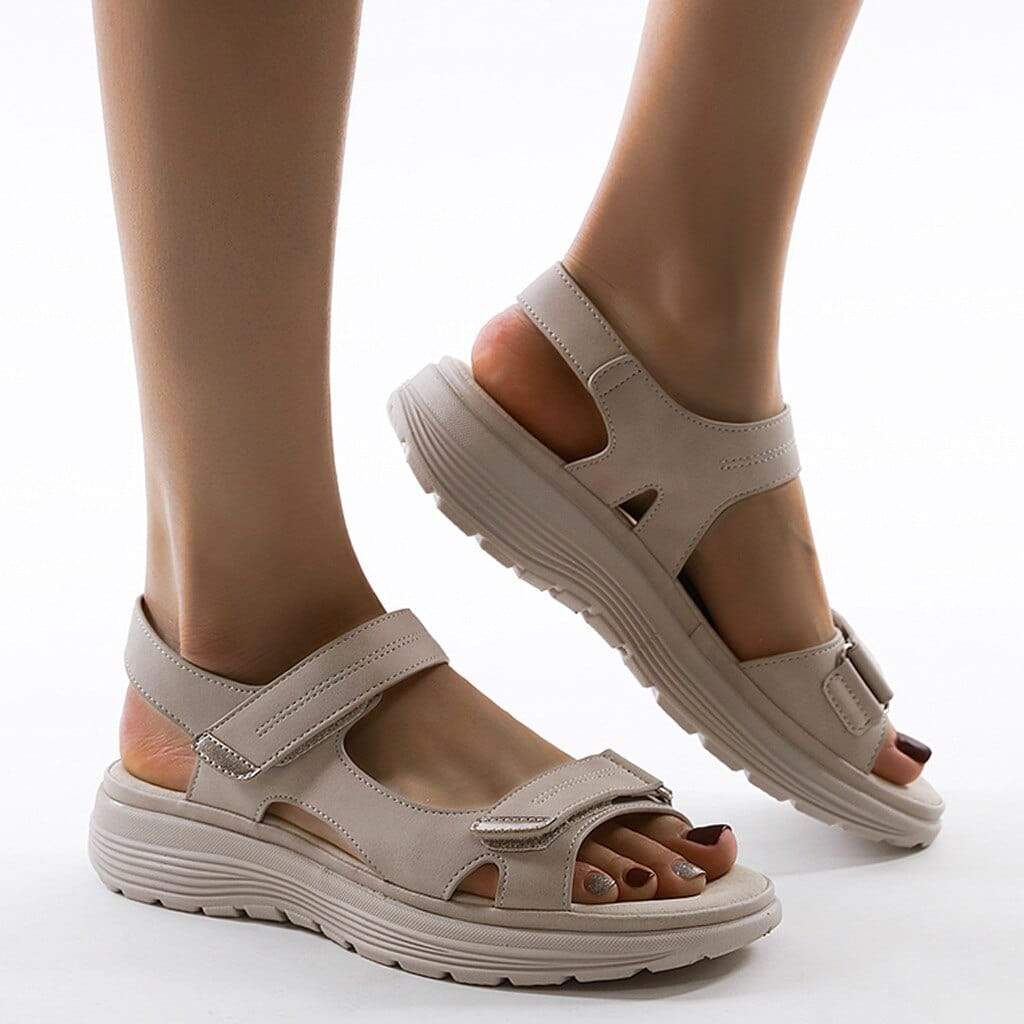Solevia | Ortopædisk Sandal – Komfort og Stil i Ét Beige Nuvenci.dk