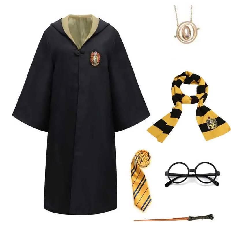 Spellweave - Komplet Skoleinspireret Kostumesæt Hufflepuff + Tilbehør Nuvenci.dk