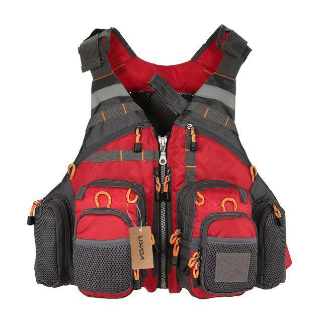 StreamGuard | Fisker Vest – Høj Sikkerhed & Justerbar Pasform Rød One Size Nuvenci.dk