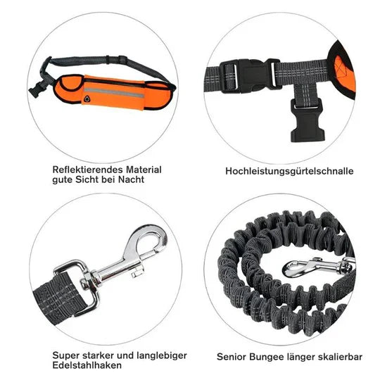 StrideLink | Håndfri Løbelinje – Komfortabel Motion med Din Hund Nuvenci.dk