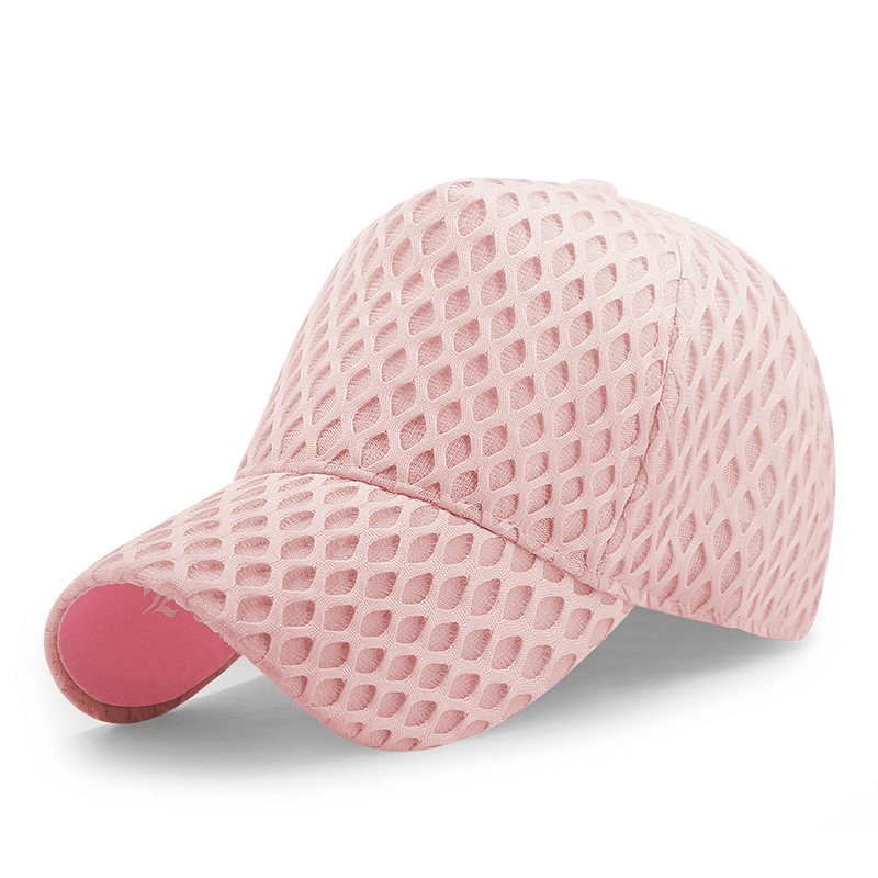 SunGuard | Åndbar Mesh Sommerkasket Pink Nuvenci.dk