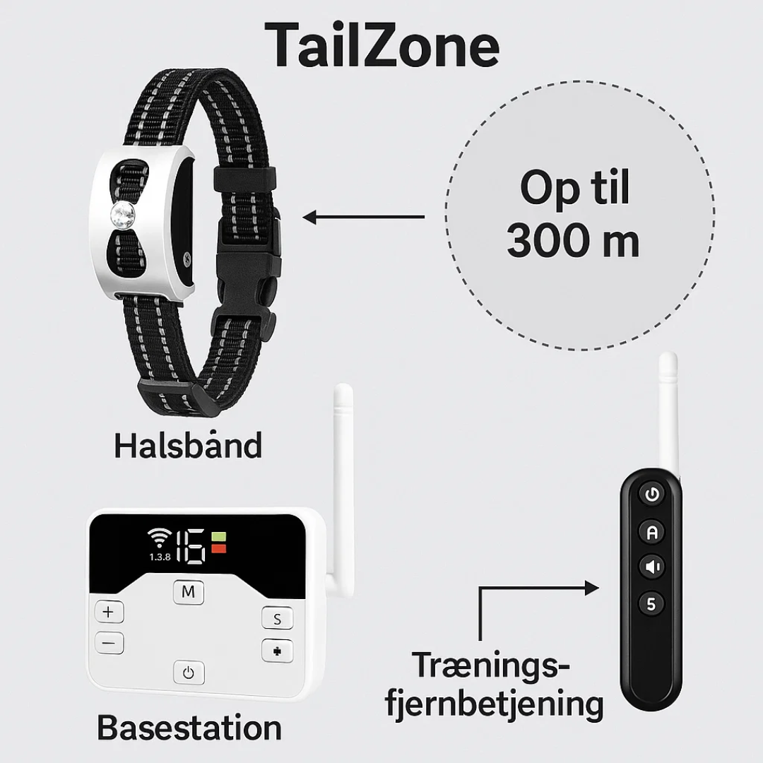 TailZone | Avanceret Trådløst Hundesikringssystem Nuvenci.dk