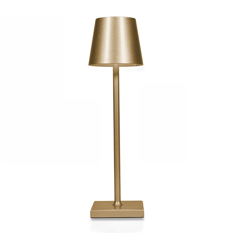 TallLite | Elegant Trådløs Bordlampe Guld Nuvenci.dk