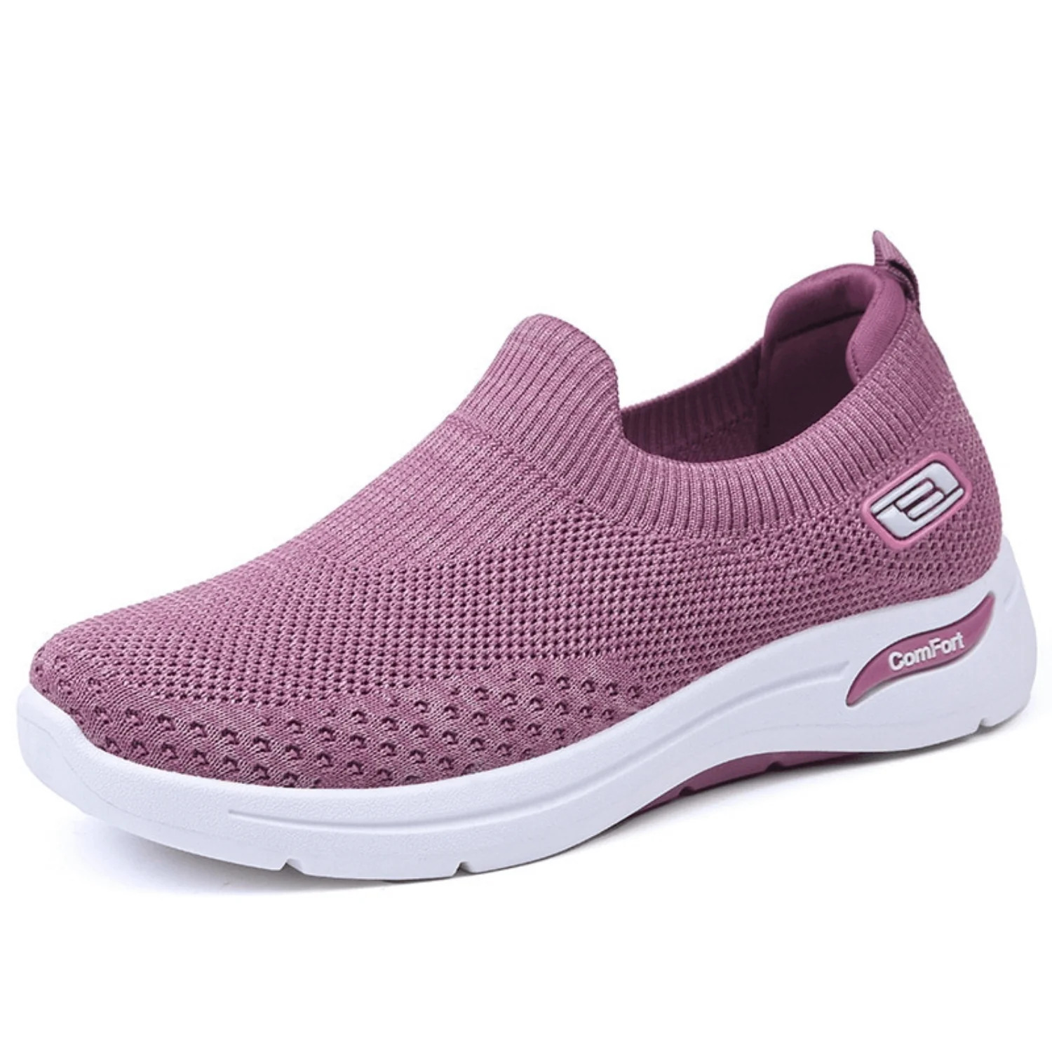 Thea | Ergonomisk Slip-On Komfortsko | Damemode Violet Nuvenci.dk
