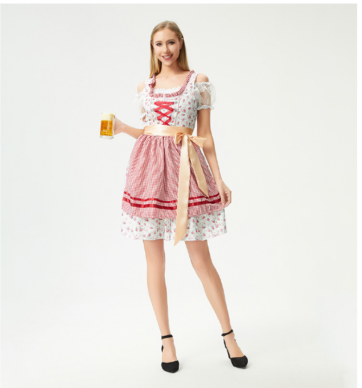 Theresa | Dirndl Kjole – Elegant Tradition til Oktoberfest C Nuvenci.dk