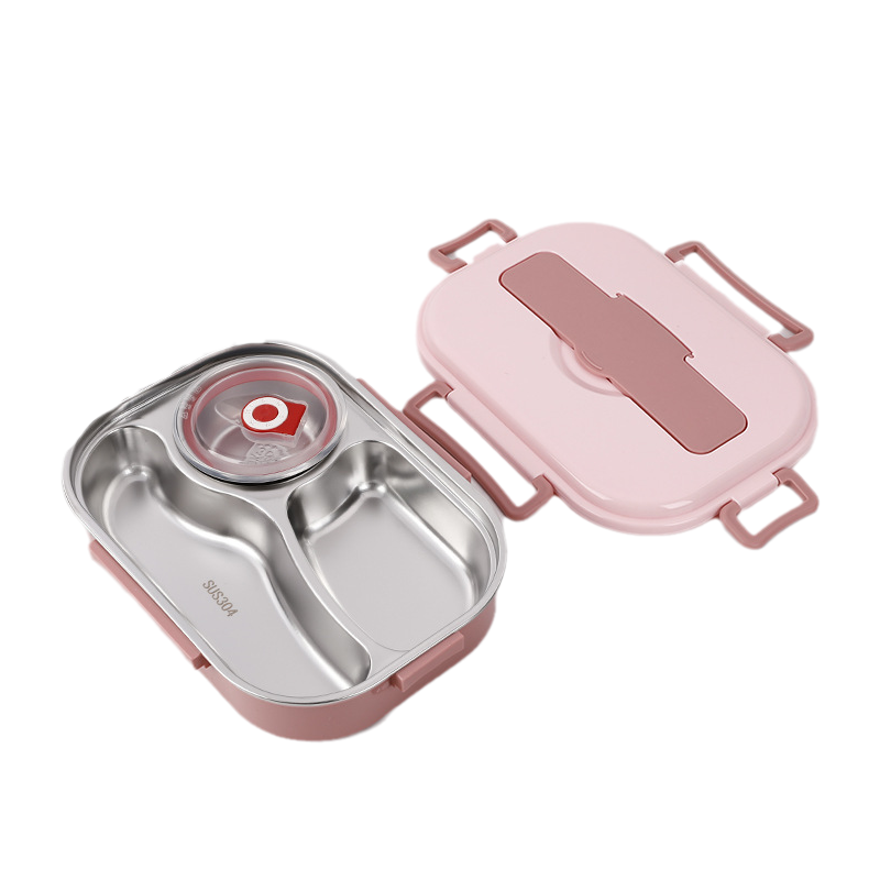 ThermoBox | Madkasse i rustfrit stål Rosa Stil 1 Nuvenci.dk