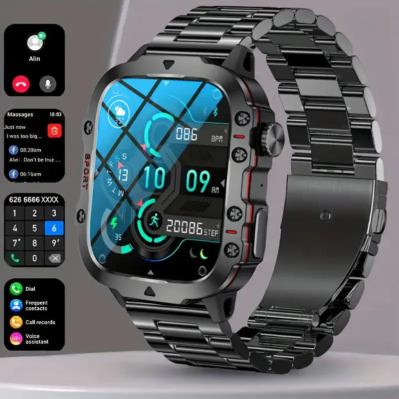TrailMate | Vandtæt Outdoor-Smartwatch – Til eventyr & præcision Grå Nuvenci.dk