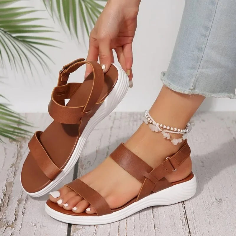 Trisha | Ortopediske Sommersandaler Brun Nuvenci.dk