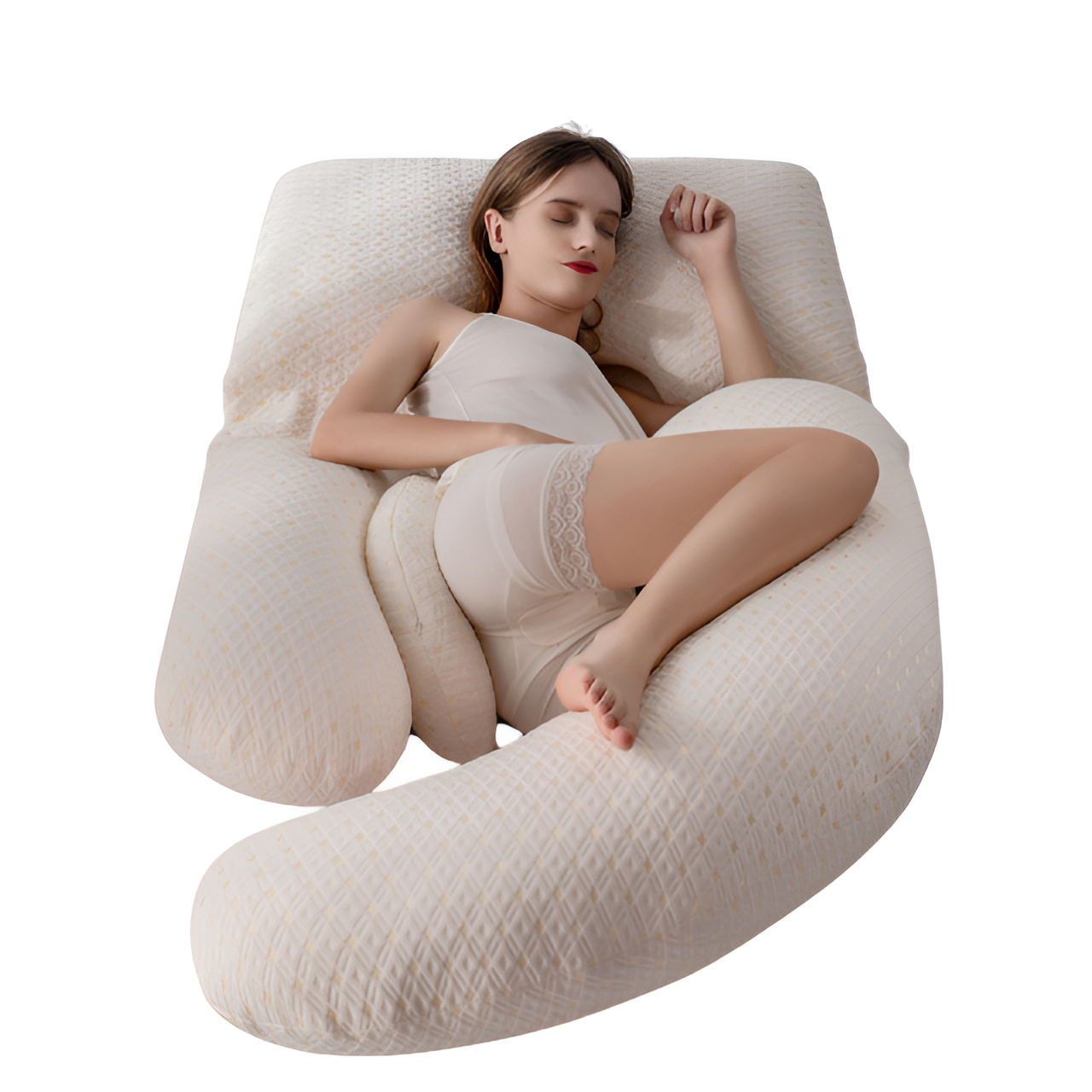 ComfortWave | Graviditetspude – Ergonomisk Støtte til Hele Kroppen