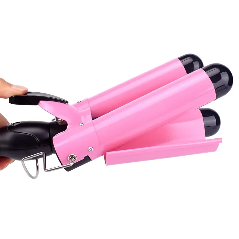 VeloCurl | Professionel 3-Tønde Styler for Hurtig Styling Nuvenci.dk
