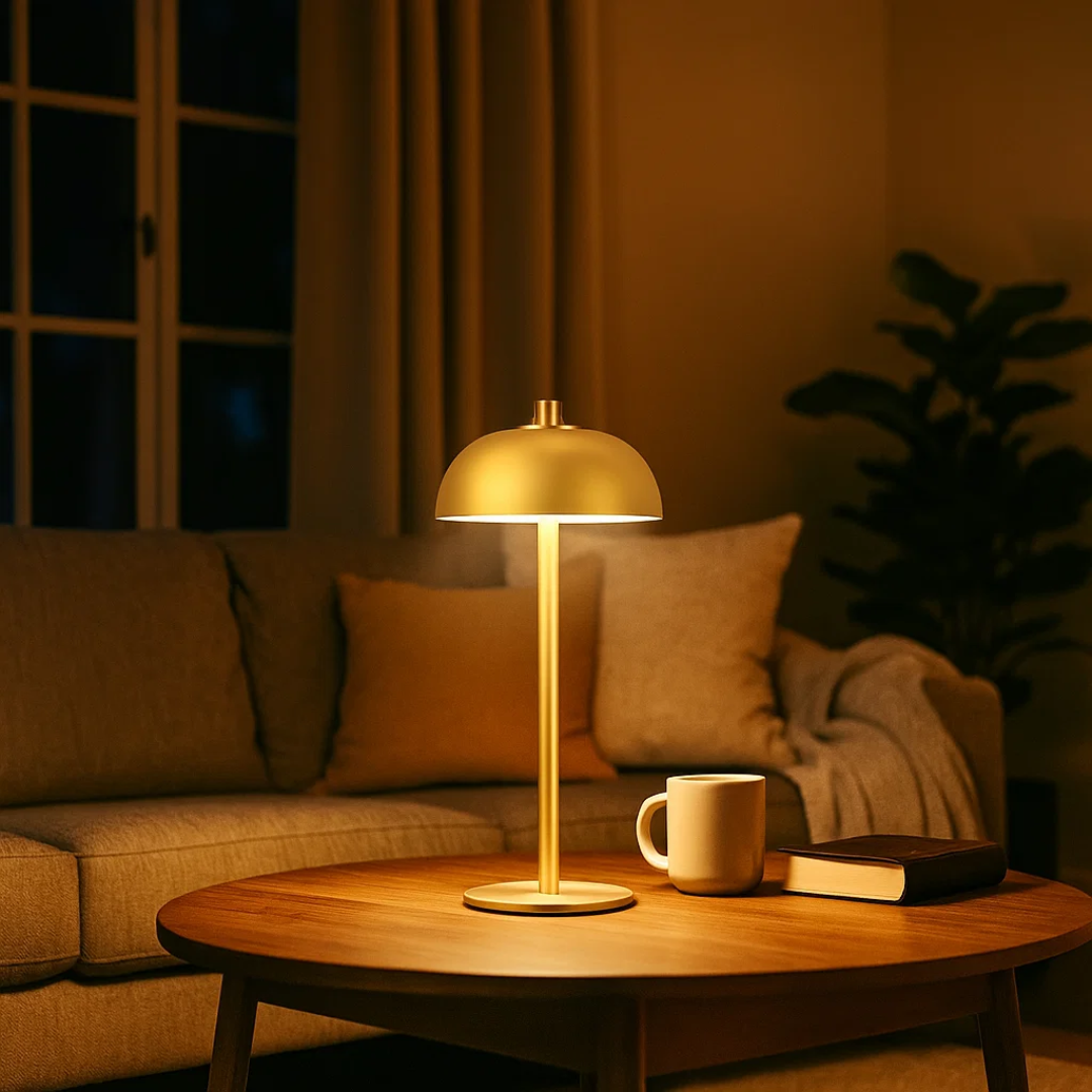VibeLite | Trådløs Bordlampe – Justerbar Stemningsbelysning Nuvenci.dk