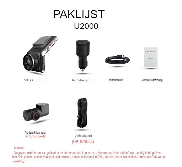 VisionRide | 4K Bilkamera med Front- & Bagkamera Nuvenci.dk