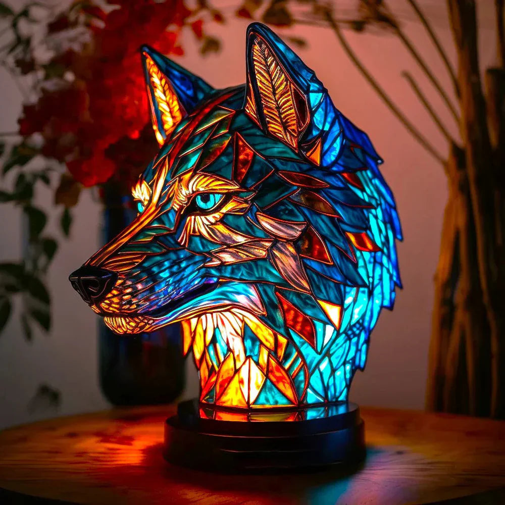 VitraGlow | Kunstlampe mit Tiermotiven aus Buntglas Nuvenci.dk