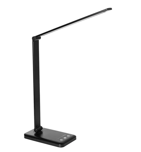 VivaLight | Lysende LED-skrivebordslampe med USB-funktion Sort Nuvenci.dk