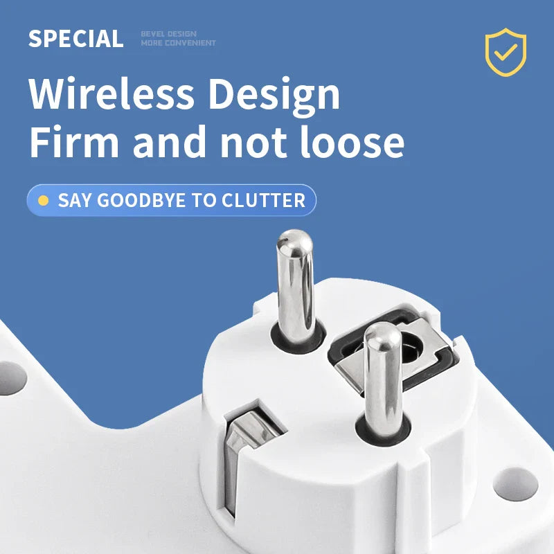 VoltSafe | Multi Stikdåse – Sikker Opladning til Alle Enheder Nuvenci.dk