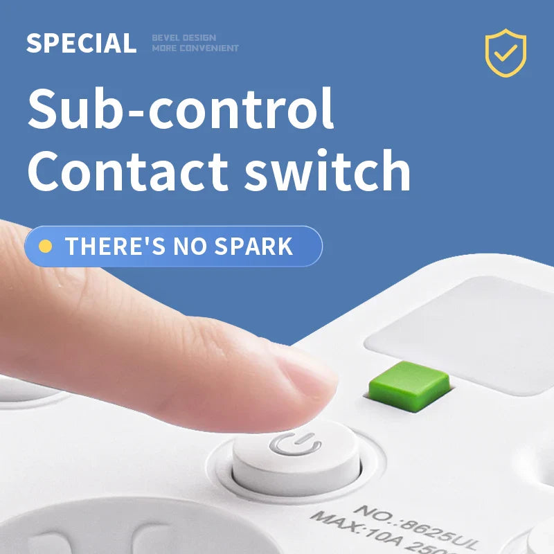 VoltSafe | Multi Stikdåse – Sikker Opladning til Alle Enheder Nuvenci.dk