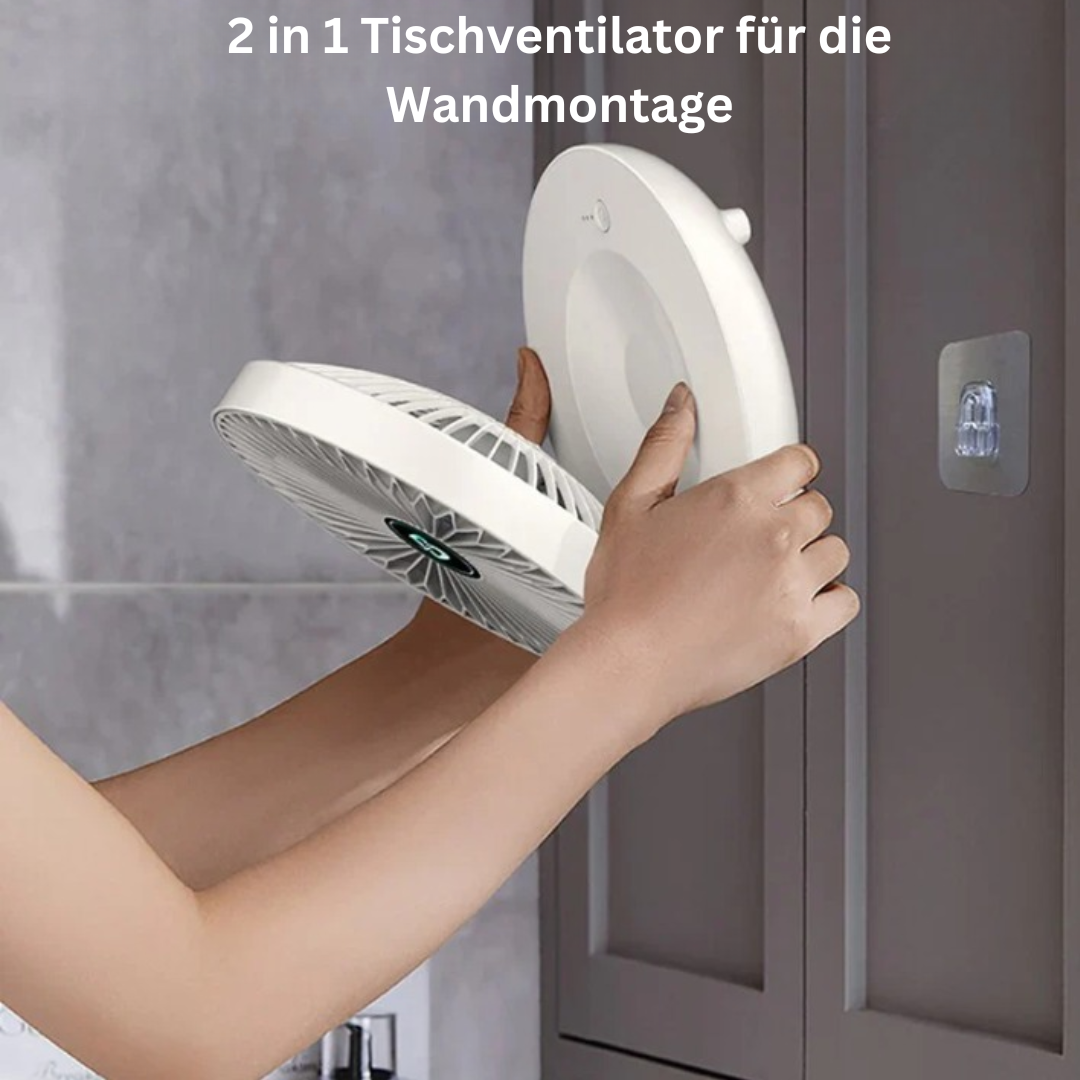 WallBreeze | Multifunktionel & Bærbar Vægventilator Nuvenci.dk