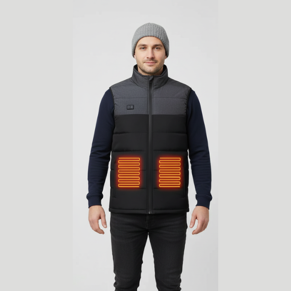 WarmCore | Varm Vest – Øjeblikkelig Varme & Justerbar Komfort Nuvenci.dk